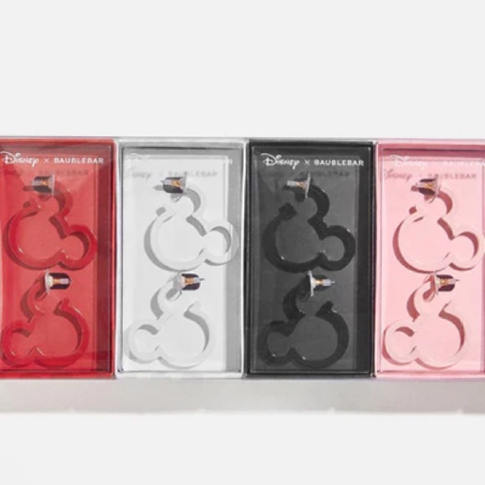Pick 1 Disney x Baublebar Mickey Hoop Earrings